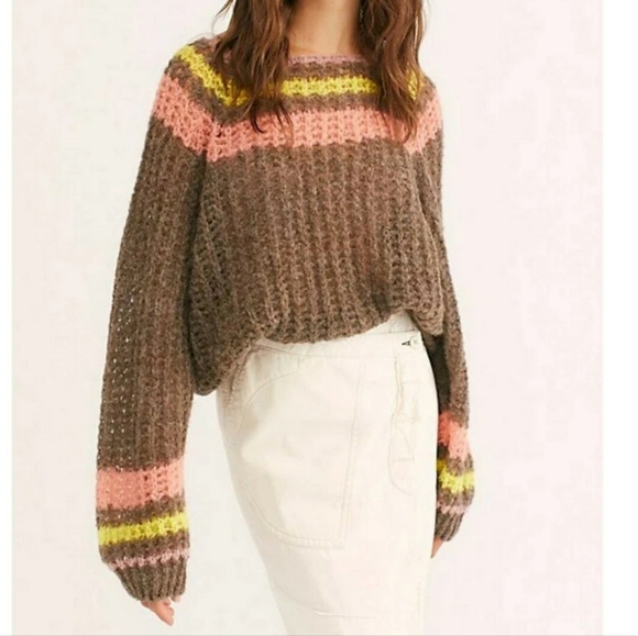 Free People Sweaters - Free People Reach for the Stars Sweater Size M Alpca Blend